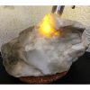 White jade stone with the light
