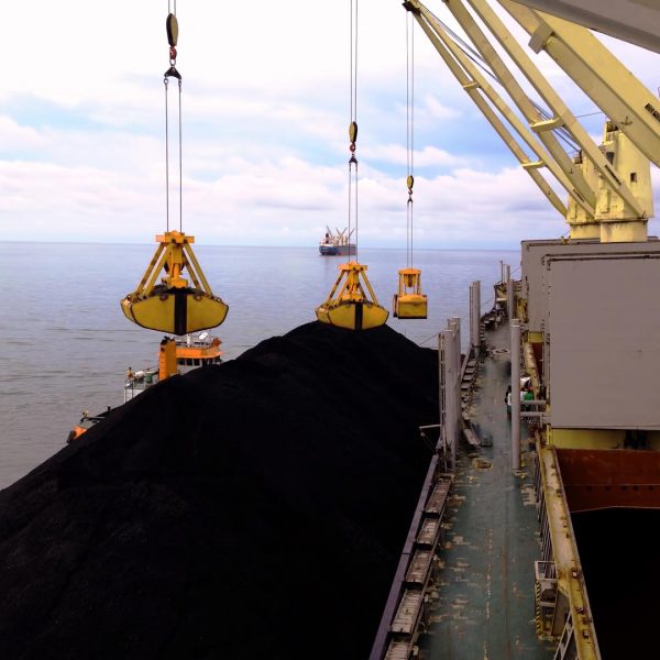 Coal transshipment in Indonesia